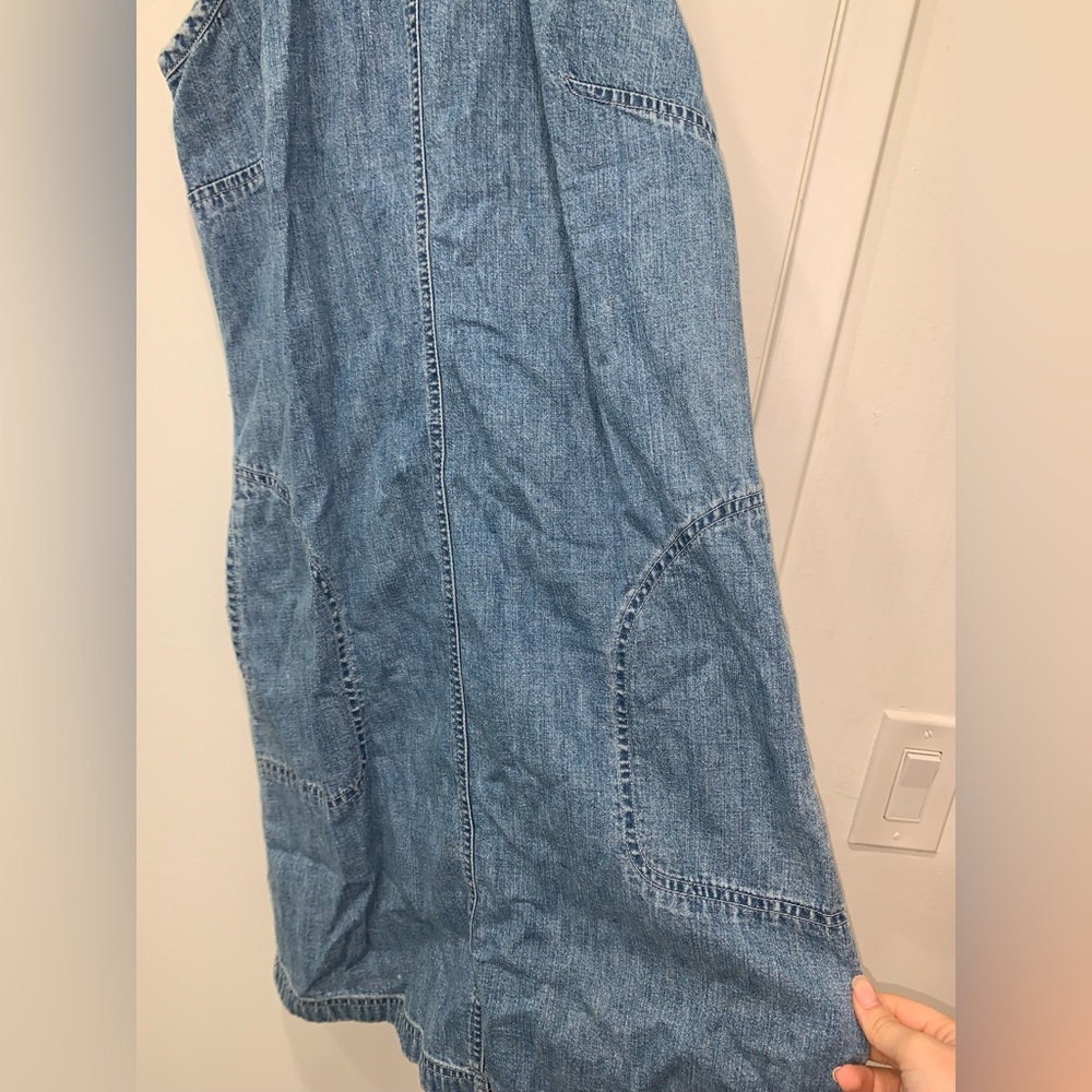 SOLD NWOT LOFT light wash denim dress size 6 - Picture 4 of 14